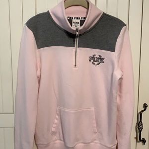PINK Half Zip Sweatshirt